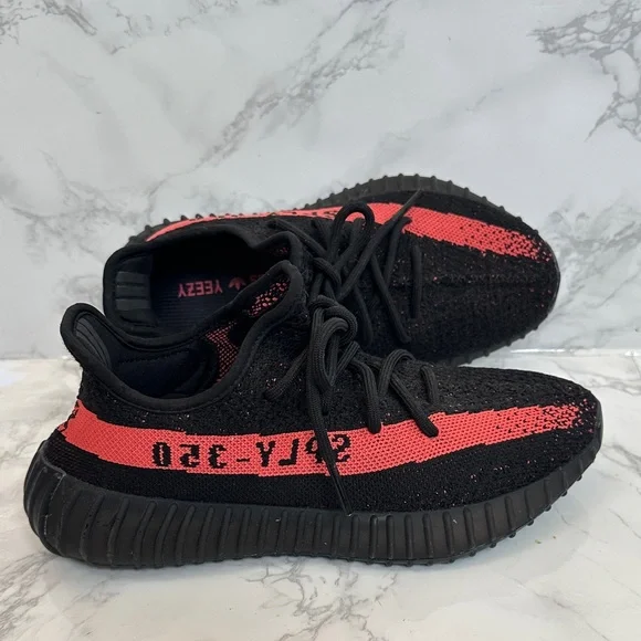 Adidas Yeezy Boost 350 V2 Core Black Red - Picture 4 of 11